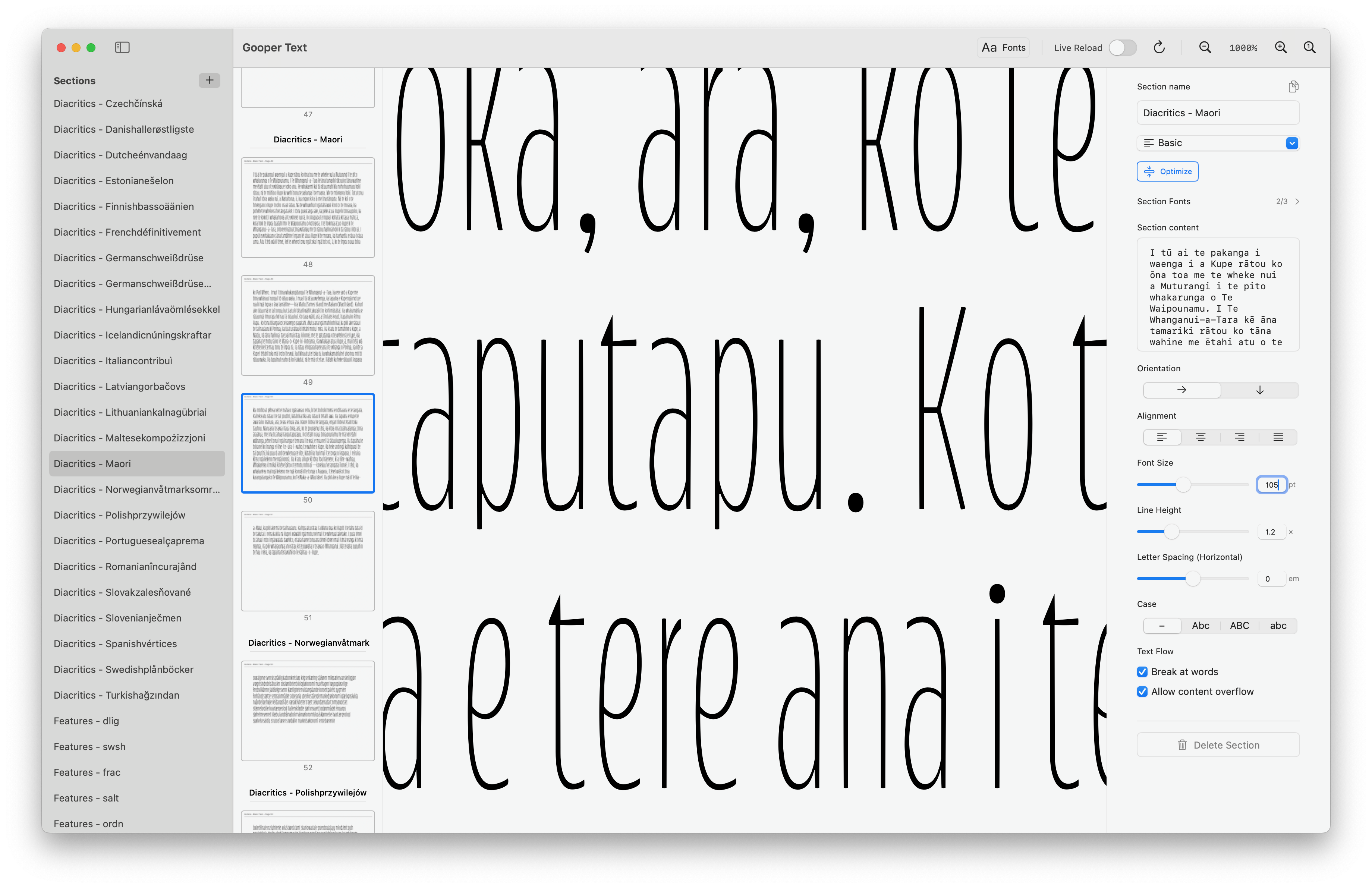 Zoom and detail view